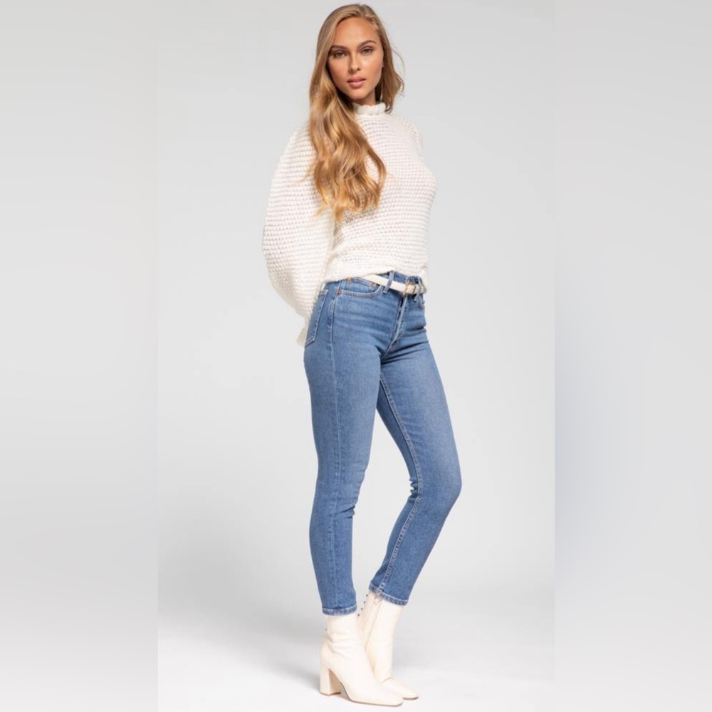 Re/Done 90’s High Rise Ankle Crop Jeans